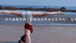 功夫瑜伽里狮子和鬣狗是特效还是真的？ 如果是真的，怎么拍的？