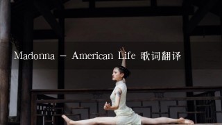 Madonna - American Life 歌词翻译